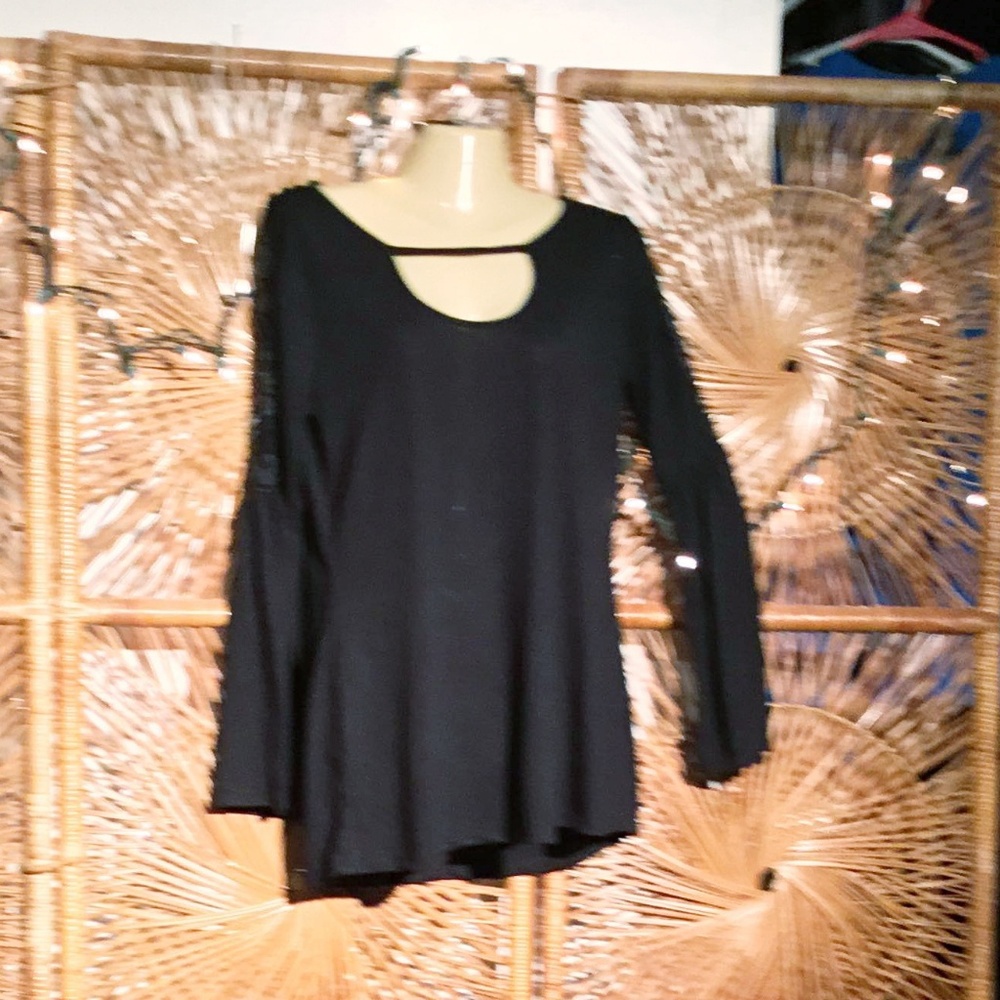 Simply Women Blouse Black Size Medium